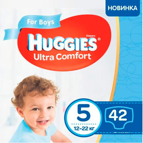 Подгузники HUGGIES Ultra Comfort 5 Jumbo 12-22 кг 42 шт (5029053565408), Підгуз Ultra Comfort 5 Jumbo 42шт Boy 12-22кг
Подгузники HUGGIES Ultra Comfort 5 Jumbo 12-22 кг 42 шт (5029053565408), Підгуз Ultra Comfort 5 Jumbo 42шт Boy 12-22кг