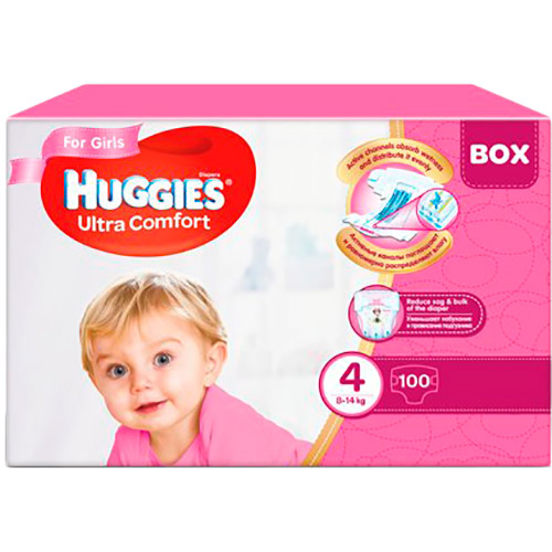 Подгузники Huggies Ultra Comfort Box для девочек 8-14 кг 100 шт (5029053547848), Підгузок Ultra Comfort 4 Box для дівчаток
Подгузники Huggies Ultra Comfort Box для девочек 8-14 кг 100 шт (5029053547848), Підгузок Ultra Comfort 4 Box для дівчаток