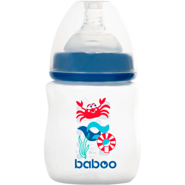 Бутылочка для кормления Baboo c силиконовой соской Морской краб 0+ 150 мл (90405), Бутилочка для годування "Морський краб" 150 мл
Бутылочка для кормления Baboo c силиконовой соской Морской краб 0+ 150 мл (90405), Бутилочка для годування "Морський краб" 150 мл