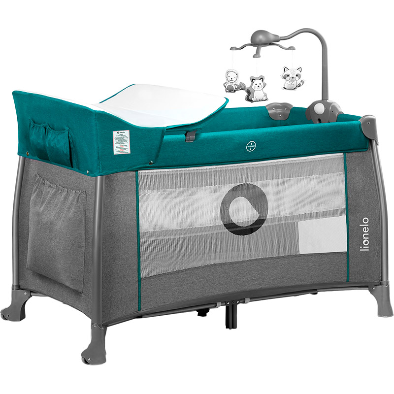 Манеж-кроватка LIONELO Thomi Green Turquoise (LO.TM05), Ліжечко-манеж THOMI GREEN TURQUOISE
Манеж-кроватка LIONELO Thomi Green Turquoise (LO.TM05), Ліжечко-манеж THOMI GREEN TURQUOISE