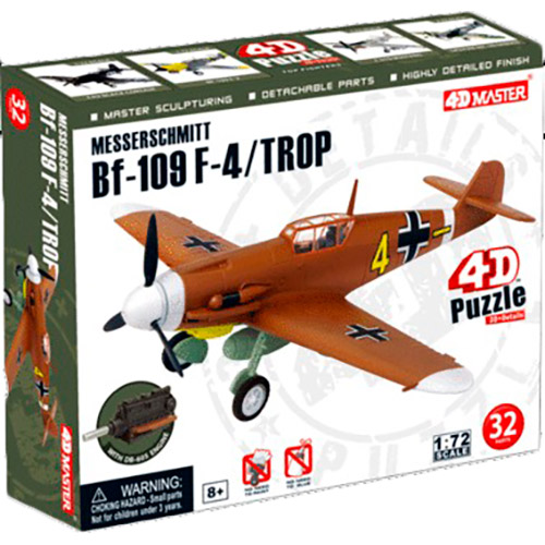 Объемный пазл 4D MASTER Самолет BF-109 Messerschmitt F-4/TROP 32 элемента (26907), пазл Самолет BF-109 Messerschmitt F-4/TROP
Объемный пазл 4D MASTER Самолет BF-109 Messerschmitt F-4/TROP 32 элемента (26907), пазл Самолет BF-109 Messerschmitt F-4/TROP