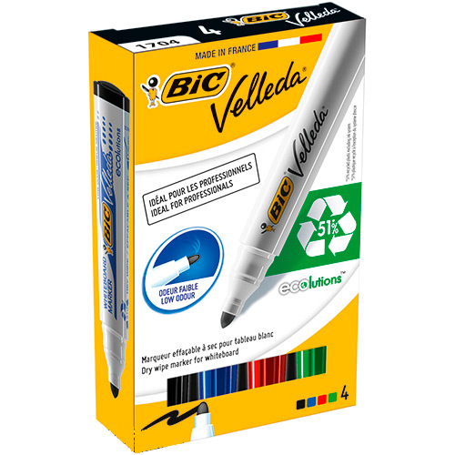 Набор маркеров BIC ВЕЛЛЕДА 1701 ЕКО (3086120017040), МАРКЕР ВЕЛЛЕДА 1701 ЕКО 4 КОЛ
Набор маркеров BIC ВЕЛЛЕДА 1701 ЕКО (3086120017040), МАРКЕР ВЕЛЛЕДА 1701 ЕКО 4 КОЛ