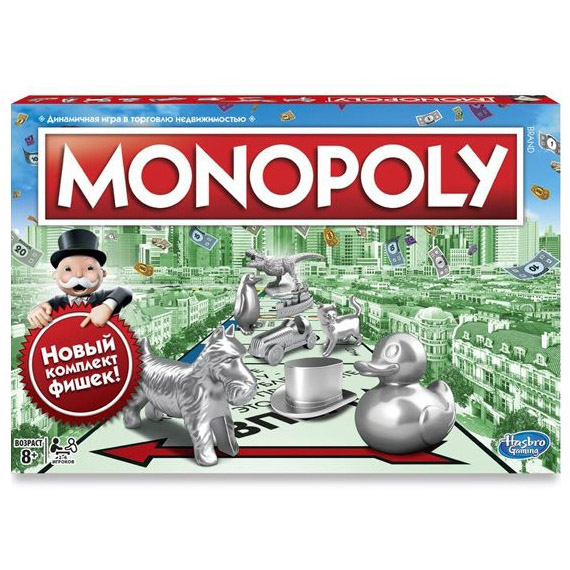 Настольная игра HASBRO MONOPOLY Классическая Рус (C1009121), MONOPOLY Класична Монополія рос. Оновлена
Настольная игра HASBRO MONOPOLY Классическая Рус (C1009121), MONOPOLY Класична Монополія рос. Оновлена