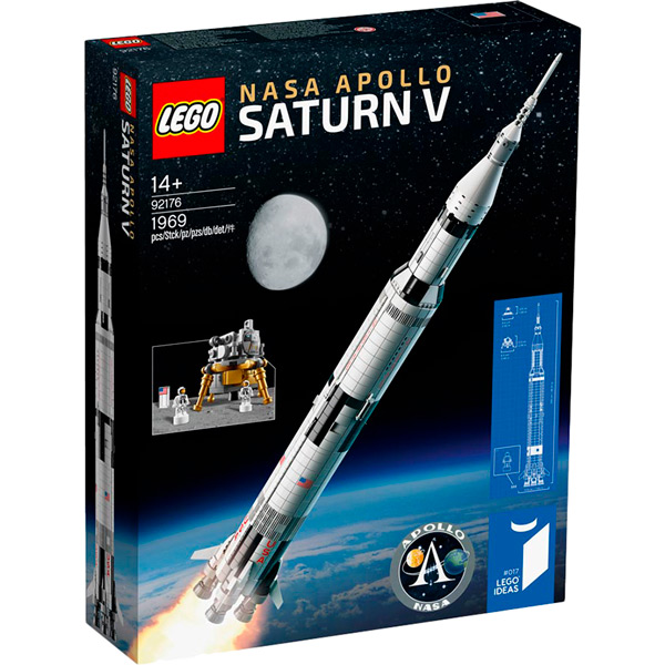 Конструктор LEGO Ideas Ракета NASA Аполло Сатурн 5 1969 деталей (92176), Конструктор Ideas Ракета NASA Аполло Сатурн 5
Конструктор LEGO Ideas Ракета NASA Аполло Сатурн 5 1969 деталей (92176), Конструктор Ideas Ракета NASA Аполло Сатурн 5