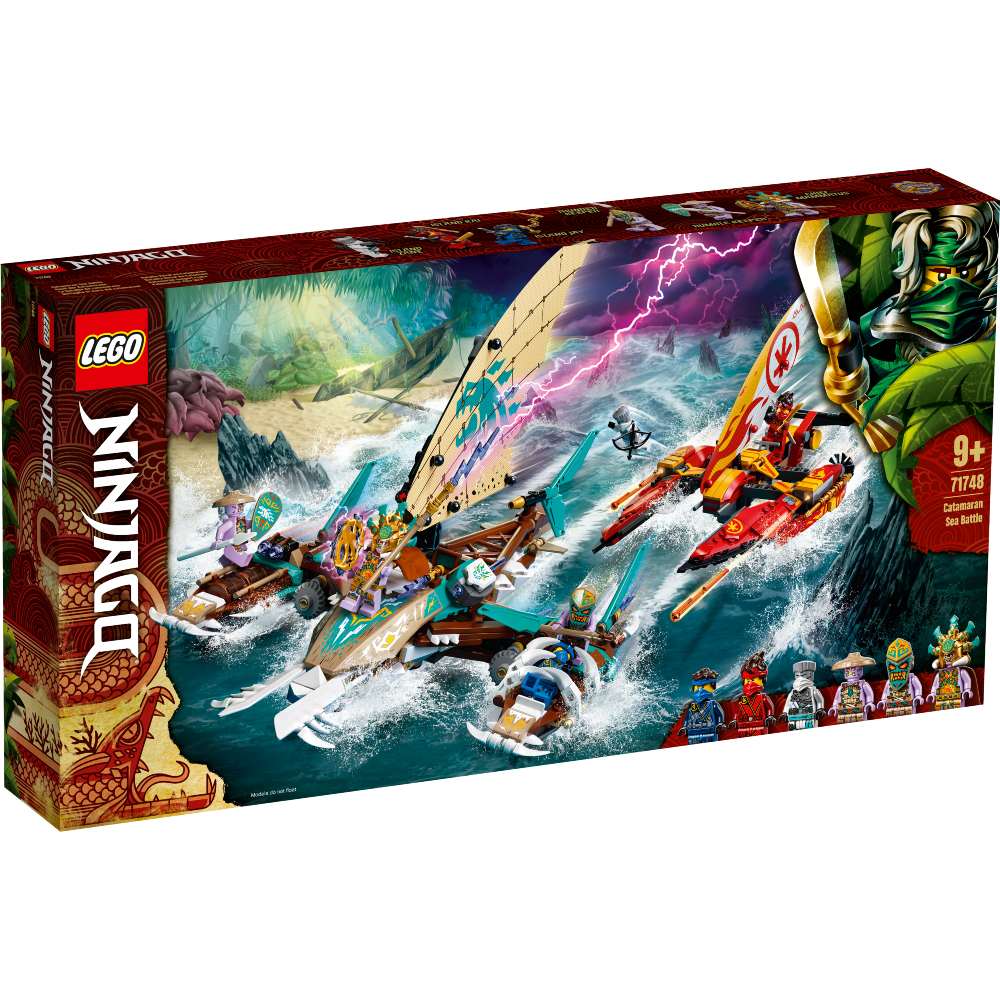 Конструктор LEGO Ninjago Морская битва на катамаране 780 деталей (71748), Конструктор Ninjago Морський бій на катамарані
Конструктор LEGO Ninjago Морская битва на катамаране 780 деталей (71748), Конструктор Ninjago Морський бій на катамарані