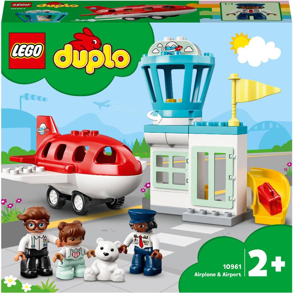 Конструктор LEGO DUPLO Самолет и аэропорт 28 деталей (10961), Конструктор DUPLO Літак і аеропорт 10961
Конструктор LEGO DUPLO Самолет и аэропорт 28 деталей (10961), Конструктор DUPLO Літак і аеропорт 10961