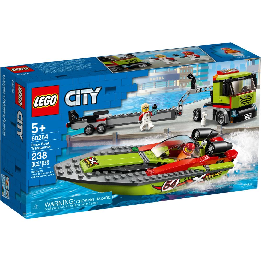 Конструктор LEGO City Great Vehicles Транспортировщик скоростных катеров 238 деталей (60254), City Транспортировщик скоростных катеров 60254
Конструктор LEGO City Great Vehicles Транспортировщик скоростных катеров 238 деталей (60254), City Транспортировщик скоростных катеров 60254