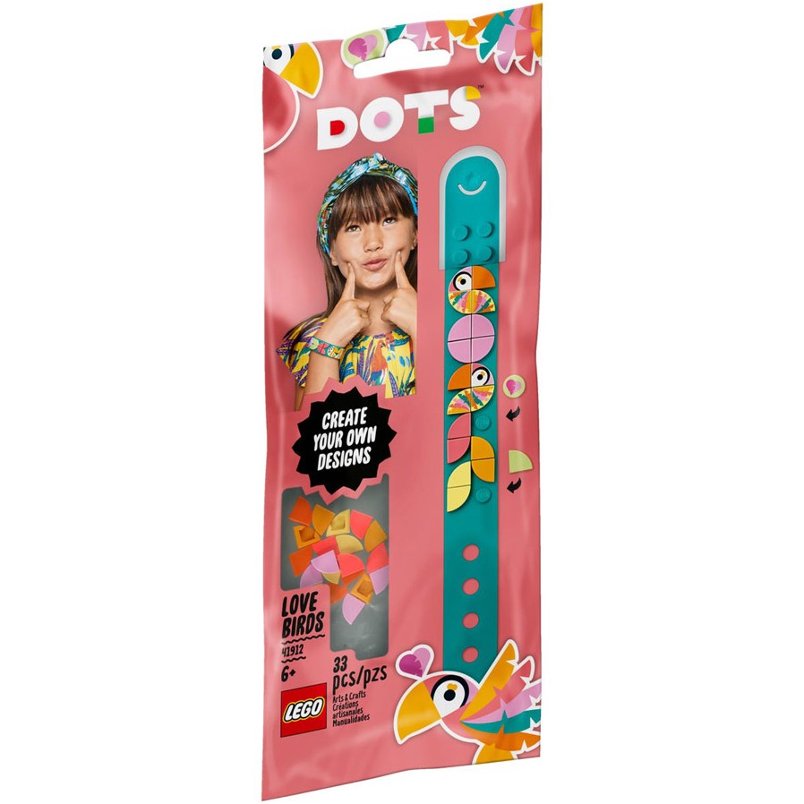 Конструктор LEGO Dots Браслет Попугайчики 33 детали (41912), Dots Браслет Попугайчики 41912
Конструктор LEGO Dots Браслет Попугайчики 33 детали (41912), Dots Браслет Попугайчики 41912
