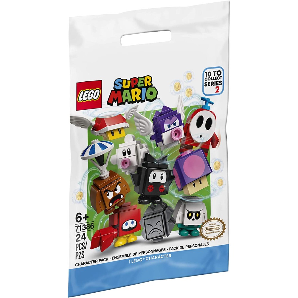 Конструктор LEGO Super Mario Наборы персонажей Выпуск 2 24 детали (71386), Super Mario Фигурки персонажей: серия 2 71386
Конструктор LEGO Super Mario Наборы персонажей Выпуск 2 24 детали (71386), Super Mario Фигурки персонажей: серия 2 71386