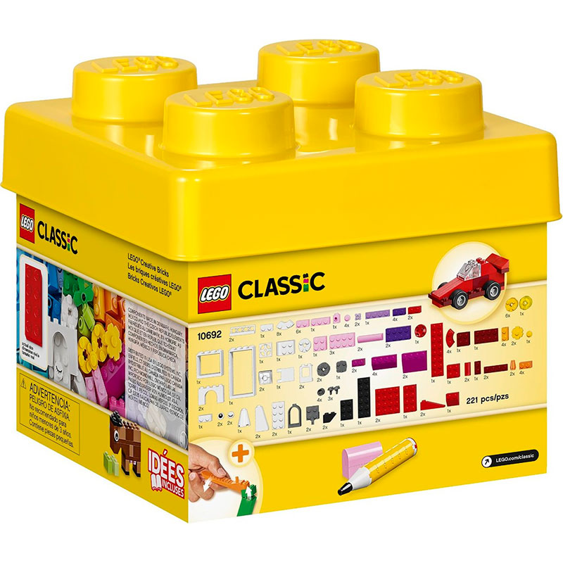 Конструктор LEGO Classic Кубики для творческого конструирования 221 деталь (10692), Classic Кубики для творческого конструирования
Конструктор LEGO Classic Кубики для творческого конструирования 221 деталь (10692), Classic Кубики для творческого конструирования