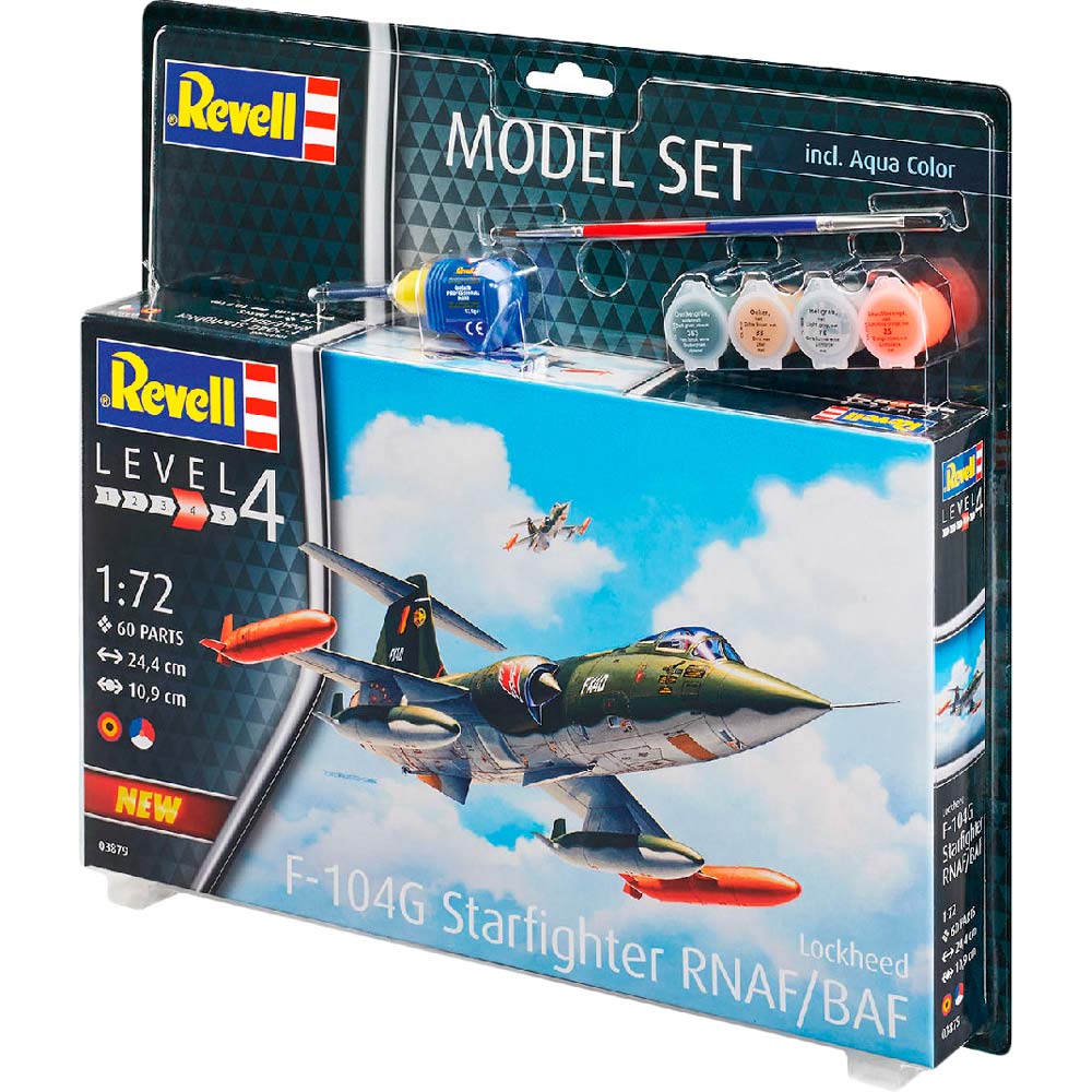Сборная модель Revell истребитель F-104 "Старфайтер" уровень 4 1:72 (RVL-63879), F-104 "Старфайтер" уровень 4 масштаб 1:72
Сборная модель Revell истребитель F-104 "Старфайтер" уровень 4 1:72 (RVL-63879), F-104 "Старфайтер" уровень 4 масштаб 1:72
