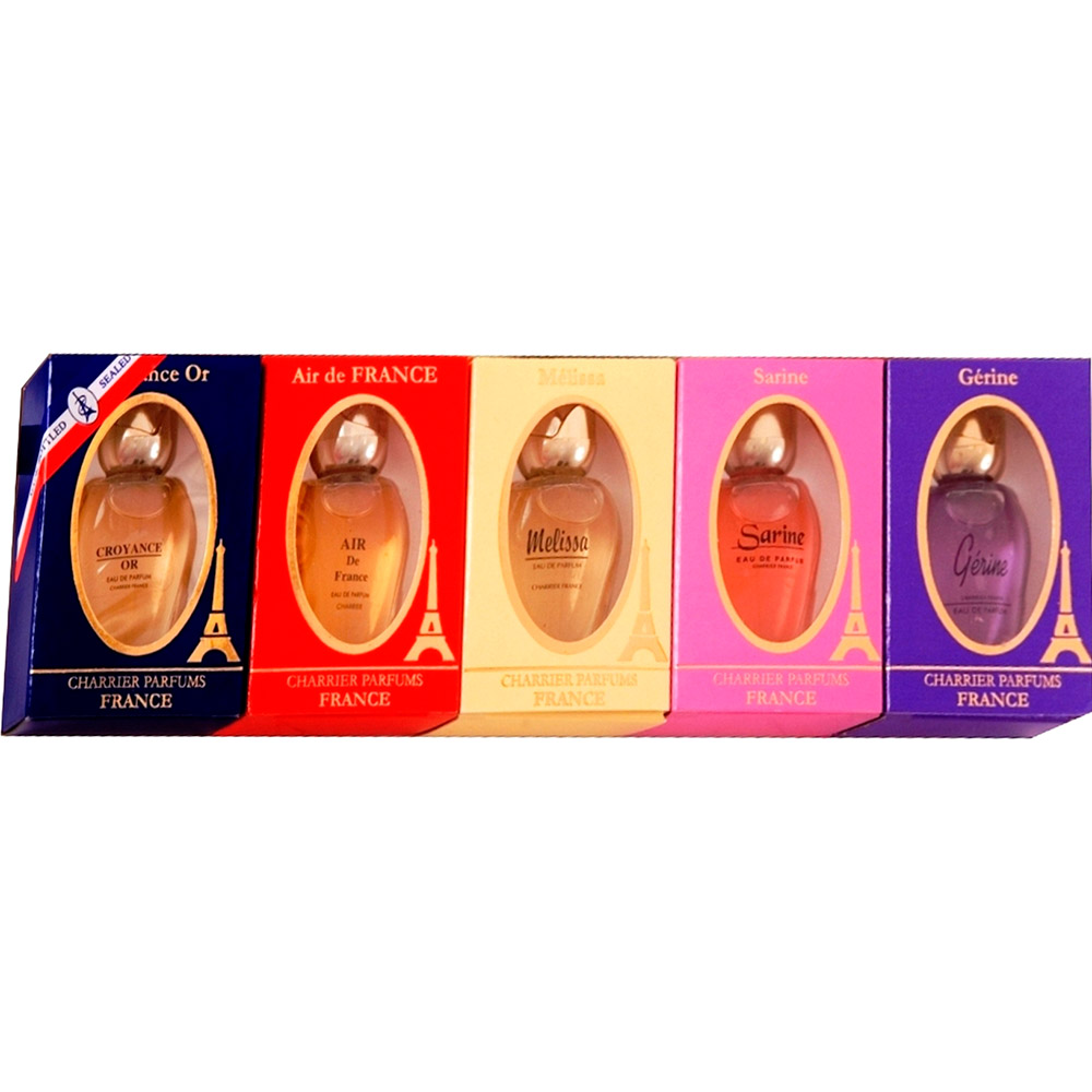 Набор миниатюр парфюмированной воды Charrier Parfums Pack 5 Miniatures (3442070425104), Набір мініатюр парфумованої води PACK 5 MINIATURES
Набор миниатюр парфюмированной воды Charrier Parfums Pack 5 Miniatures (3442070425104), Набір мініатюр парфумованої води PACK 5 MINIATURES
