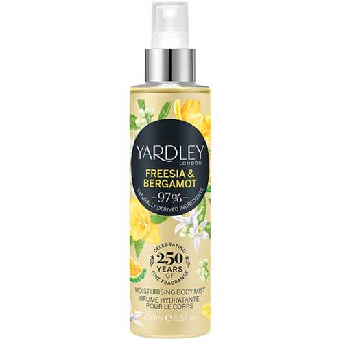 Мист увлажняющий парфюм для тела и волос YARDLEY Freesia & Bergamot Moisturising Fragrance Body Mist 200 мл (5056179301696), Міст зволожуючий парфум для
Мист увлажняющий парфюм для тела и волос YARDLEY Freesia & Bergamot Moisturising Fragrance Body Mist 200 мл (5056179301696), Міст зволожуючий парфум для