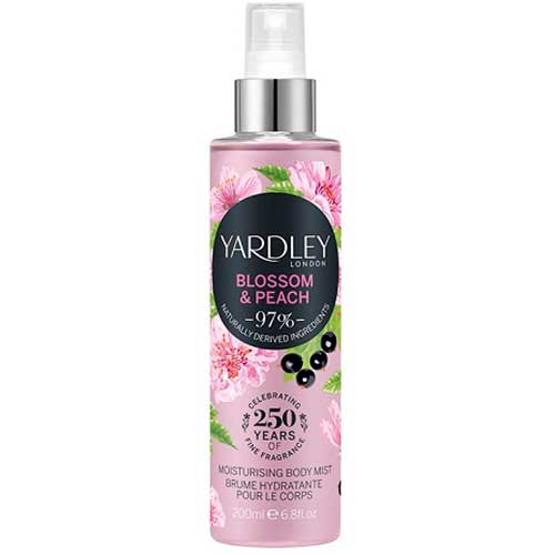 Мист увлажняющий парфюм для тела и волос YARDLEY Blossom & Peach Moisturising Fragrance Body Mist 200 мл (5056179301511), Міст зволожуючий парфум для
Мист увлажняющий парфюм для тела и волос YARDLEY Blossom & Peach Moisturising Fragrance Body Mist 200 мл (5056179301511), Міст зволожуючий парфум для