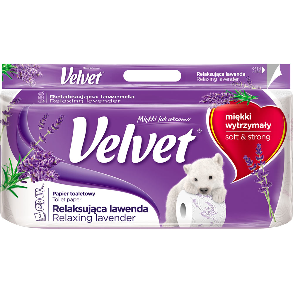 Туалетная бумага Velvet Лаванда 8 шт (5901478005557), Туалетний папір Лаванда 3 шари 8р 150 відр
Туалетная бумага Velvet Лаванда 8 шт (5901478005557), Туалетний папір Лаванда 3 шари 8р 150 відр