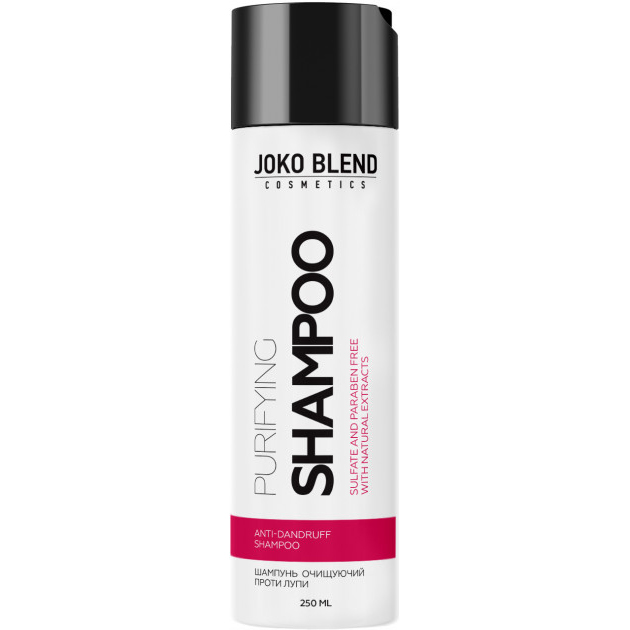 Шампунь Joko Blend Purifying против перхоти 250 мл (649009), Бессульф. шампунь проти лупи Purifying 250 мл
Шампунь Joko Blend Purifying против перхоти 250 мл (649009), Бессульф. шампунь проти лупи Purifying 250 мл