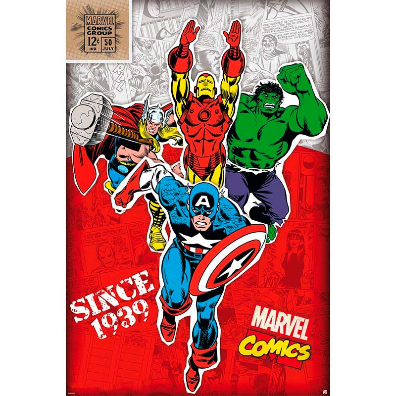 Постер ABYstyle Marvel "Heroes 1939" 91.5 x 61 см (ABYDCO421), Постер "Герої 1939"
Постер ABYstyle Marvel "Heroes 1939" 91.5 x 61 см (ABYDCO421), Постер "Герої 1939"
