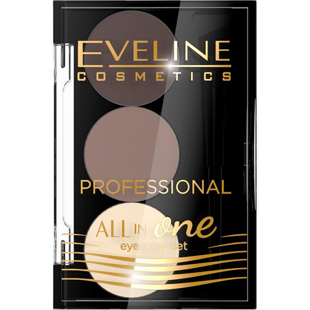 Набор для бровей Eveline All in One Professional №01 Темно-коричневый 28.8 г (5901761957631), Професійний набір для стилізації та
Набор для бровей Eveline All in One Professional №01 Темно-коричневый 28.8 г (5901761957631), Професійний набір для стилізації та