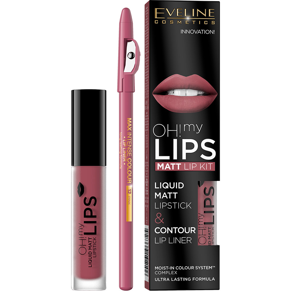 Набор EVELINE COSMETICS Oh! my Lips №6 4.5 мл (5901761966725), Набір №6 Матова помада №06
Набор EVELINE COSMETICS Oh! my Lips №6 4.5 мл (5901761966725), Набір №6 Матова помада №06