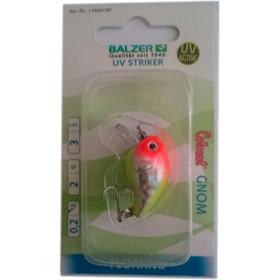 Воблер BALZER Colonel UV Striker Gnom FL Clown 3 см 3 гр (13466 007), Воблер Colonel UV Striker Gnom FL Clown 3см 3гр
Воблер BALZER Colonel UV Striker Gnom FL Clown 3 см 3 гр (13466 007), Воблер Colonel UV Striker Gnom FL Clown 3см 3гр