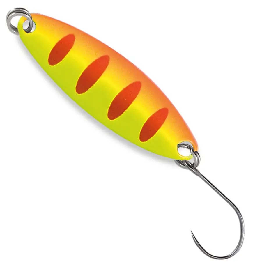 Блесна-колебалка NOMURA Isei Riu Spoon 2.9 г Yellow Orange Red Stripes (NM46470329), Блешня-коливалка Isei Riu Spoon
Блесна-колебалка NOMURA Isei Riu Spoon 2.9 г Yellow Orange Red Stripes (NM46470329), Блешня-коливалка Isei Riu Spoon