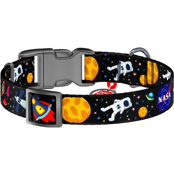Ошейник для собак WAUDOG Nylon с QR NASA 20 мм 24-40 см Black (4749), Нашийник Nylon з QR пасп., "NASA", пласт. фастекс,
Ошейник для собак WAUDOG Nylon с QR NASA 20 мм 24-40 см Black (4749), Нашийник Nylon з QR пасп., "NASA", пласт. фастекс,