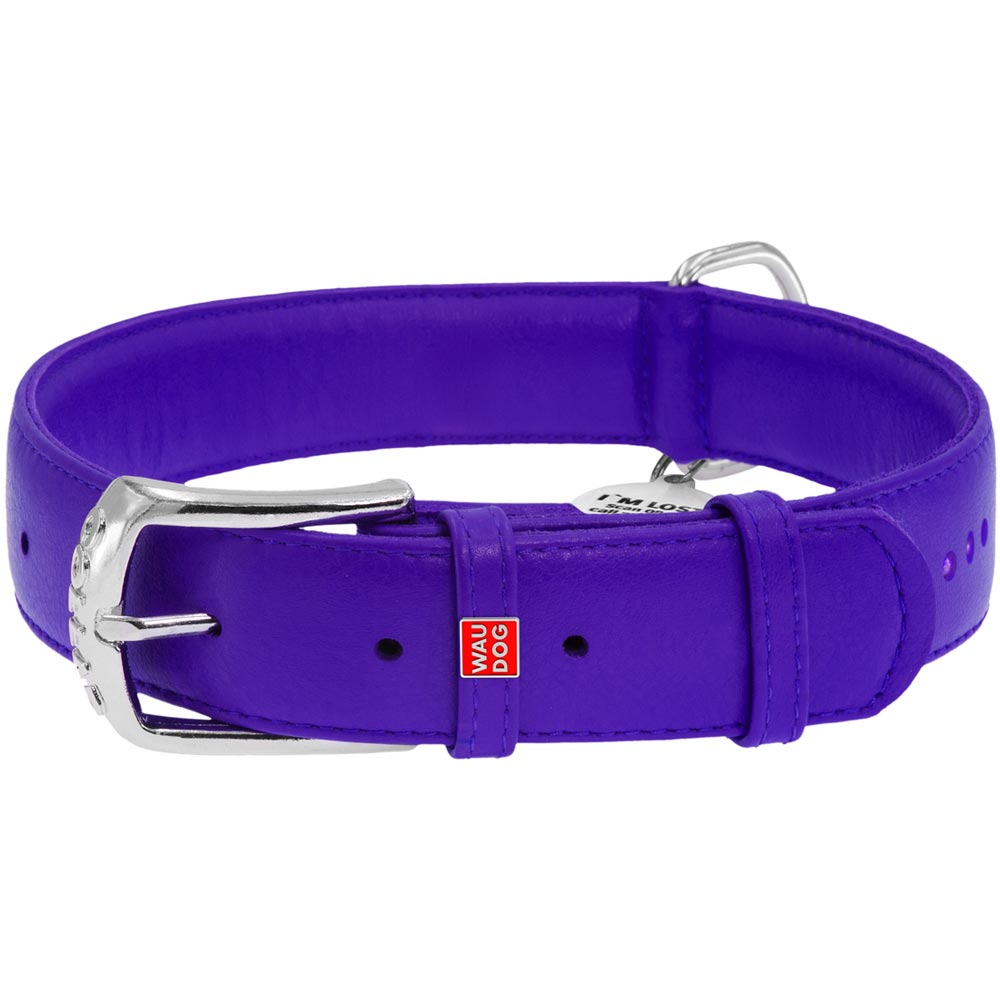 Ошейник для собак WAUDOG Glamour M с QR со стразами 38-49 см 25 мм Purple (38789), Нашийник Glamour з QR, подвійний зі стразами
Ошейник для собак WAUDOG Glamour M с QR со стразами 38-49 см 25 мм Purple (38789), Нашийник Glamour з QR, подвійний зі стразами