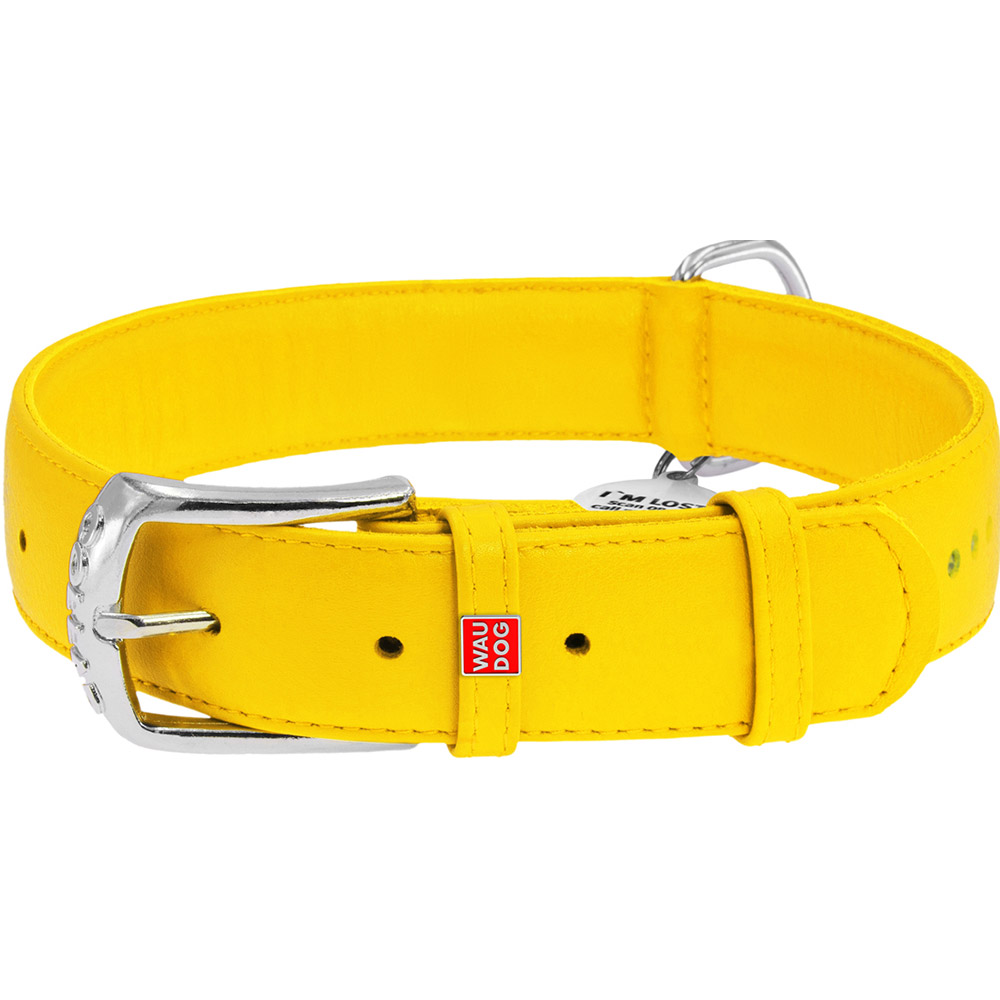 Ошейник для собак WAUDOG Glamour с QR 35 мм 46-60 см Yellow (38828), Нашийник Glamour з QR пасп., подвійний зі стразами
Ошейник для собак WAUDOG Glamour с QR 35 мм 46-60 см Yellow (38828), Нашийник Glamour з QR пасп., подвійний зі стразами