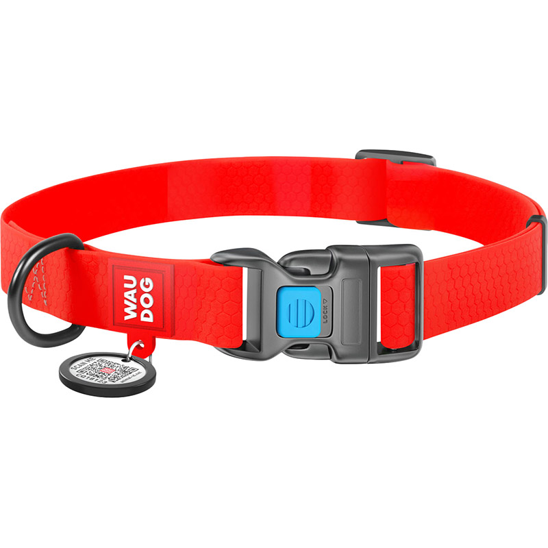 Ошейник для собак WAUDOG Waterproof c QR 20 мм 24-40 см Red (27453), Нашийник Waterproof c QR пасп., пласт. пряжка, Ш 2
Ошейник для собак WAUDOG Waterproof c QR 20 мм 24-40 см Red (27453), Нашийник Waterproof c QR пасп., пласт. пряжка, Ш 2
