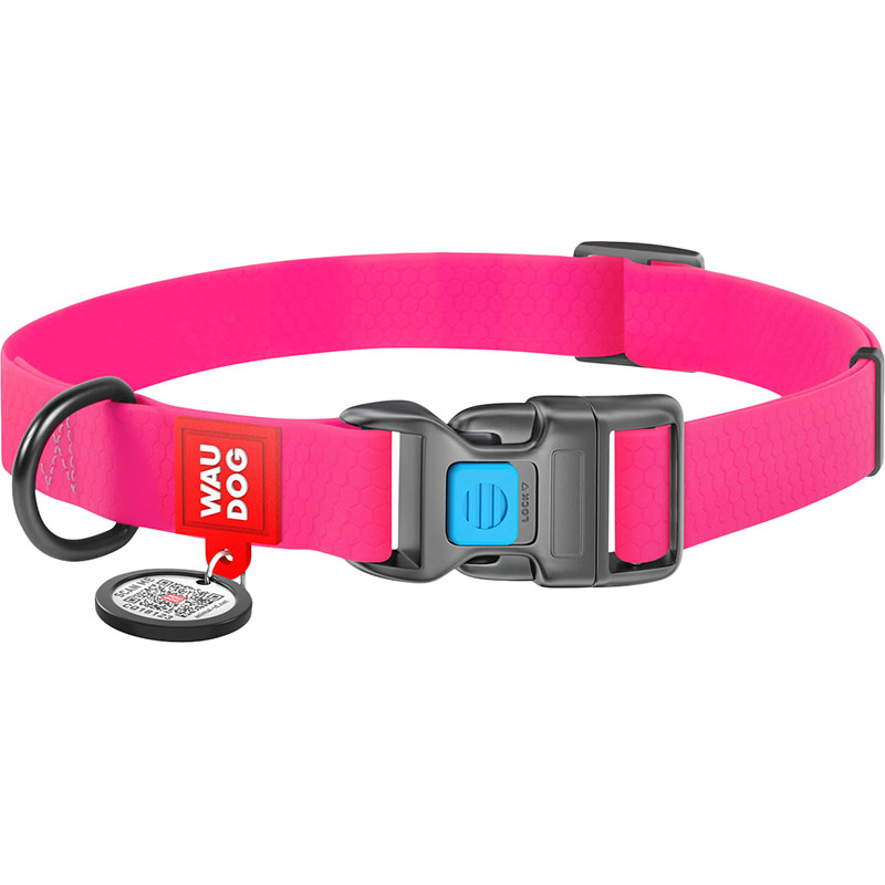 Ошейник для собак WAUDOG Waterproof c QR 20 мм 24-40 см Pink (27457), Нашийник Waterproof c QR пасп., пласт. пряжка, Ш 2
Ошейник для собак WAUDOG Waterproof c QR 20 мм 24-40 см Pink (27457), Нашийник Waterproof c QR пасп., пласт. пряжка, Ш 2