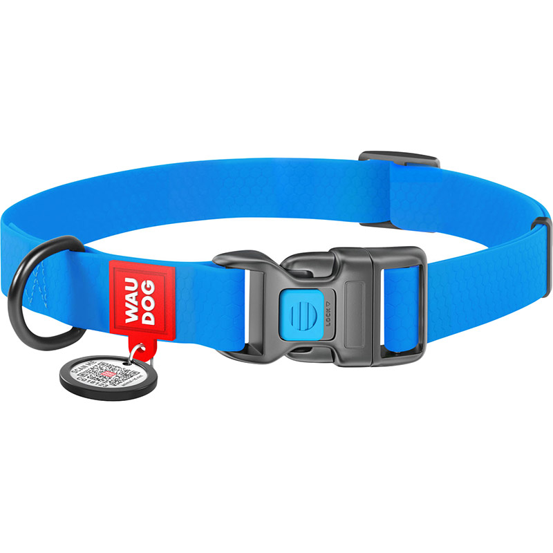 Ошейник для собак WAUDOG Waterproof c QR 20 мм 24-40 см Blue (27452), Нашийник Waterproof c QR пасп., пласт. пряжка, Ш 2
Ошейник для собак WAUDOG Waterproof c QR 20 мм 24-40 см Blue (27452), Нашийник Waterproof c QR пасп., пласт. пряжка, Ш 2