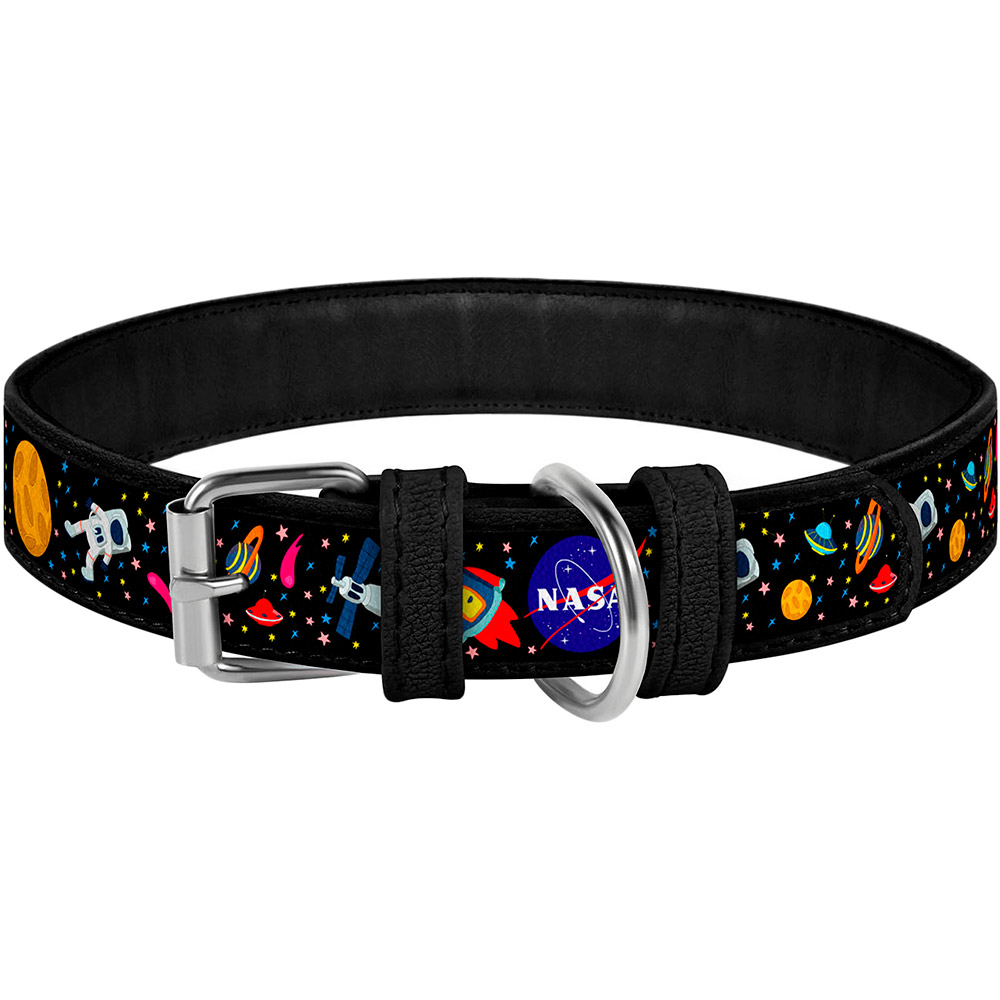 Ошейник для собак WAUDOG Design NASA с QR паспортом 46-60 см 35 мм черный (0035-0047-01), Нашийник шкір. Design з QR пасп., "NASA", Ш 35 мм,
Ошейник для собак WAUDOG Design NASA с QR паспортом 46-60 см 35 мм черный (0035-0047-01), Нашийник шкір. Design з QR пасп., "NASA", Ш 35 мм,
