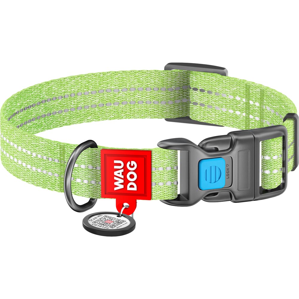 Ошейник для собак WAUDOG Re-cotton с QR L 31-49 см 25 мм Green (02925), Нашийник Re-cotton з QR, світл., пласт. фаст
Ошейник для собак WAUDOG Re-cotton с QR L 31-49 см 25 мм Green (02925), Нашийник Re-cotton з QR, світл., пласт. фаст