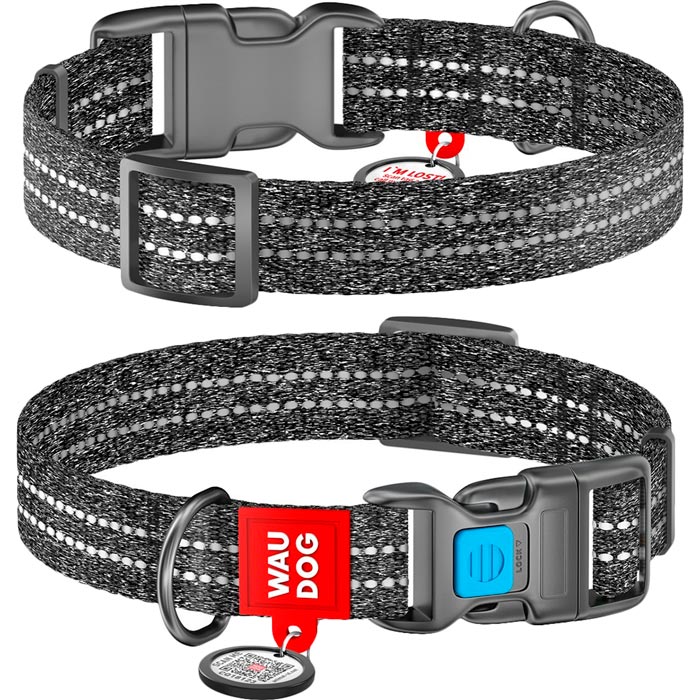 Ошейник WAUDOG Re-cotton с QR паспортом Ш 20 мм, Д 24-40 см Gray (028811), Нашийник Re-cotton з QR, відн. бав., плас
Ошейник WAUDOG Re-cotton с QR паспортом Ш 20 мм, Д 24-40 см Gray (028811), Нашийник Re-cotton з QR, відн. бав., плас