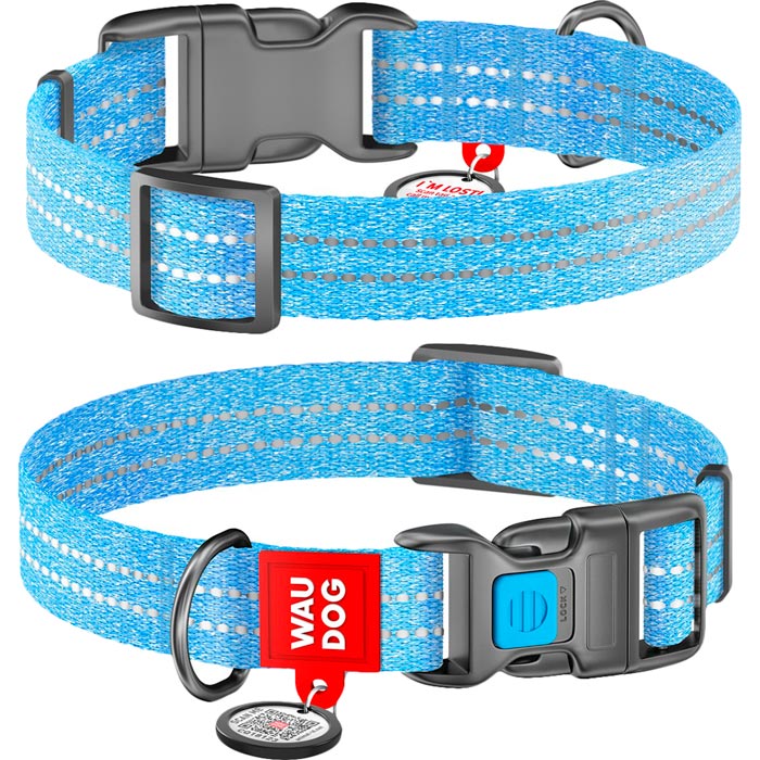 Ошейник WAUDOG Re-cotton с QR паспортом Ш 25 мм, Д 31-49 см Blue (02922), Нашийник Re-cotton з QR, світл., пласт. фаст
Ошейник WAUDOG Re-cotton с QR паспортом Ш 25 мм, Д 31-49 см Blue (02922), Нашийник Re-cotton з QR, світл., пласт. фаст