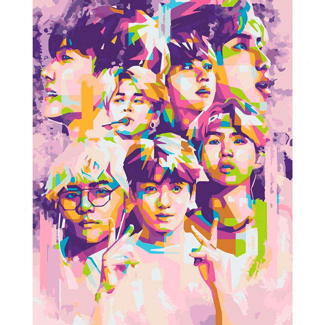 Картина по номерам ARTCRAFT BTS. Bangtan Boys 40 x 50 см (10273-AC), Набір для розпису "BTS. Bangtan Boys" 40x50 см
Картина по номерам ARTCRAFT BTS. Bangtan Boys 40 x 50 см (10273-AC), Набір для розпису "BTS. Bangtan Boys" 40x50 см