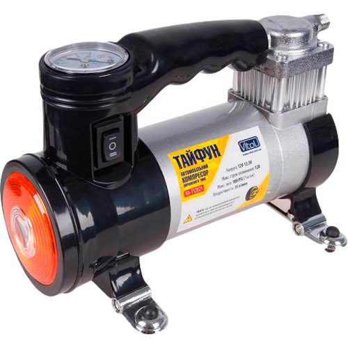 Компрессор Vitol Тайфун 100psi 12Amp 35 л (КА-T12021 (8) C), Компресор автомобільний "Тайфун" КА-T12021
Компрессор Vitol Тайфун 100psi 12Amp 35 л (КА-T12021 (8) C), Компресор автомобільний "Тайфун" КА-T12021