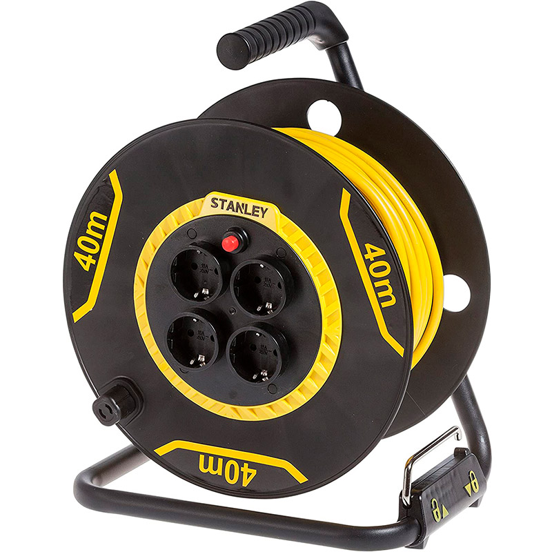 Сетевой удлинитель на катушке STANLEY 40 м (SXECCL26BVE), на катушке 40 м,3x1.5мм2,IP20,3200Вт,4 розетки
Сетевой удлинитель на катушке STANLEY 40 м (SXECCL26BVE), на катушке 40 м,3x1.5мм2,IP20,3200Вт,4 розетки