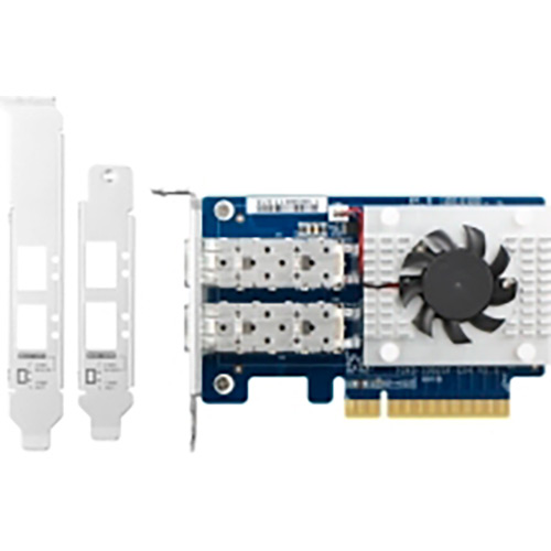 Сетевая карта QNAP Dual-port SFP+ 10GbE (QXG-10G2SF-CX4), Dual-port SFP+ 10GbE PCIe Gen3 x8
Сетевая карта QNAP Dual-port SFP+ 10GbE (QXG-10G2SF-CX4), Dual-port SFP+ 10GbE PCIe Gen3 x8