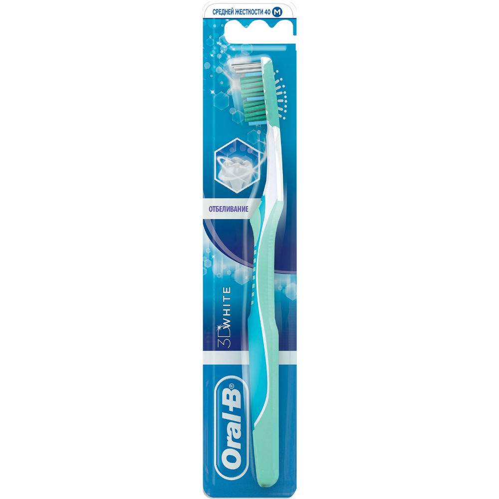 Зубная щетка ORAL-B 3D White Отбеливание 40 (3014260795085), 95085Зубна щітка 3D White Відбілювання 40 cередня
Зубная щетка ORAL-B 3D White Отбеливание 40 (3014260795085), 95085Зубна щітка 3D White Відбілювання 40 cередня