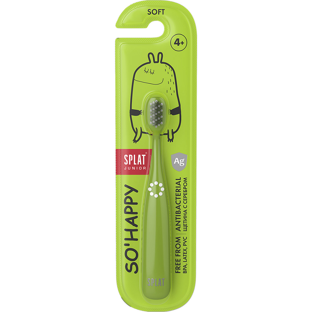 Зубная щетка SPLAT Junior 4+ Green (7640168931858), Зубна щітка детская Junior 4+ Зеленая
Зубная щетка SPLAT Junior 4+ Green (7640168931858), Зубна щітка детская Junior 4+ Зеленая