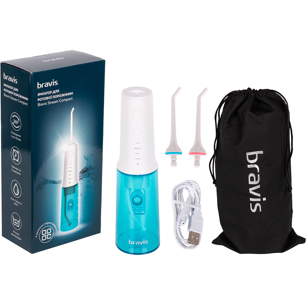 Ирригатор BRAVIS Stream Compact White (FC2620), Ирригатор портативный Stream Compact White
Ирригатор BRAVIS Stream Compact White (FC2620), Ирригатор портативный Stream Compact White