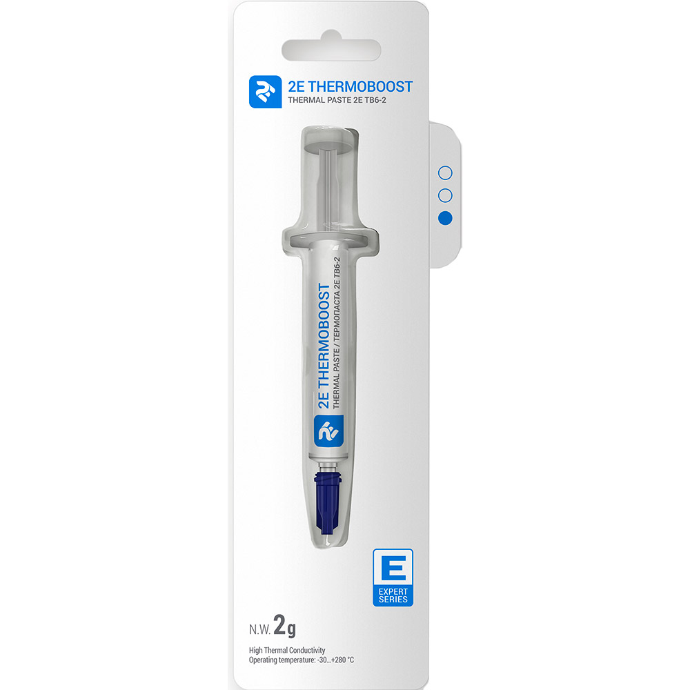 Термопаста 2E THERMOBOOST EXPERT TB6-2 2 г (2E-TB6-2), Термопаста THERMOBOOST EXPERT TB6-2
Термопаста 2E THERMOBOOST EXPERT TB6-2 2 г (2E-TB6-2), Термопаста THERMOBOOST EXPERT TB6-2