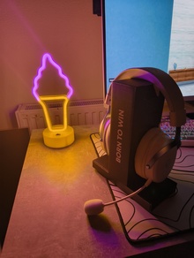 Гарнітура GAMEPRO Asgard Skadi White/Blue (HSW191WB) відгук 1