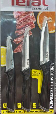 Набор ножей TEFAL Essential 3 пр (K2219455) отзыв 1
