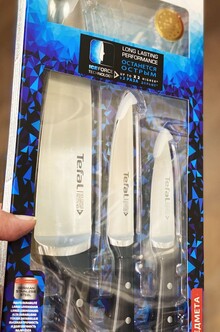 Набір ножів TEFAL Ice Force Black 3 пр (K2323S74) відгук 1