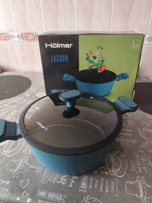 Каструля HOLMER Lagoon 4,8 л Blue (CR-1350-FABSL) відгук 1