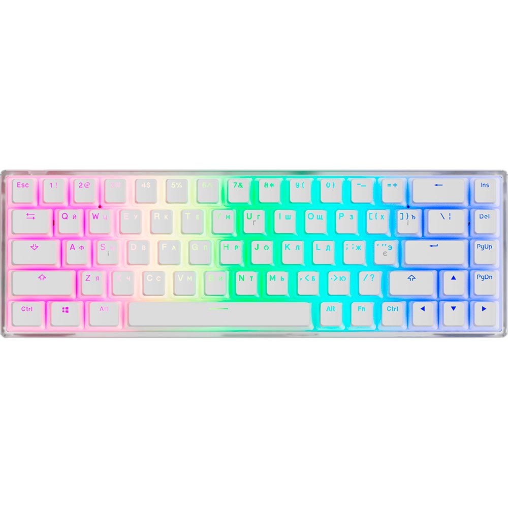 Клавіатура DARK PROJECT KD68B PBT Mechanical G3ms Sapphire Transparent (DP-KD-68B-907700-GMT)