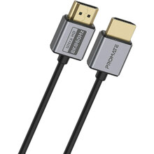 Кабель Promate PrimeLink8K-150 HDMI-HDMI 2.1 UHD HDR 1.5 м Grey (primelink8k-150.grey)