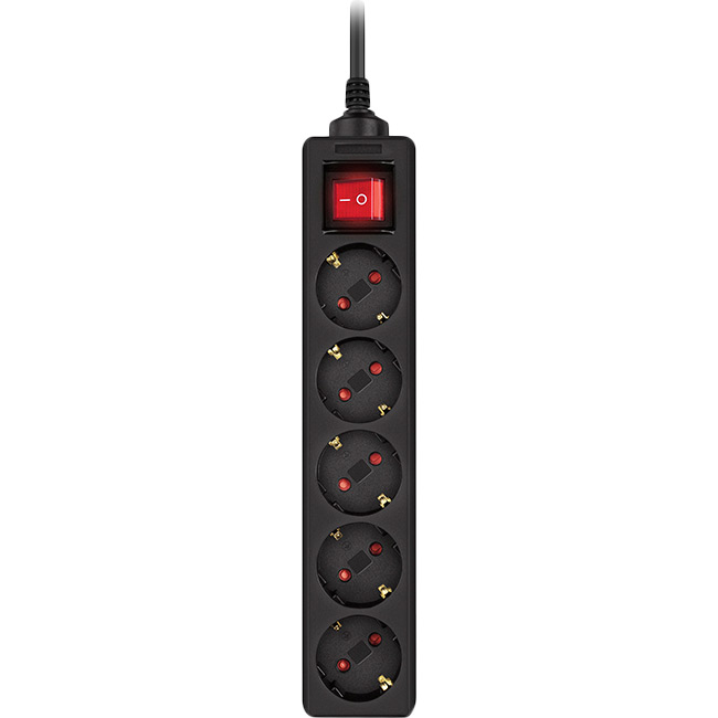 Мережевий фільтр REAL EL RS-Protect M 5 розеток 1.8м 10А Black (EL122300026) Мережевий фільтр REAL EL RS-Protect M 5 розеток 1.8м 10А Black (EL122300026)